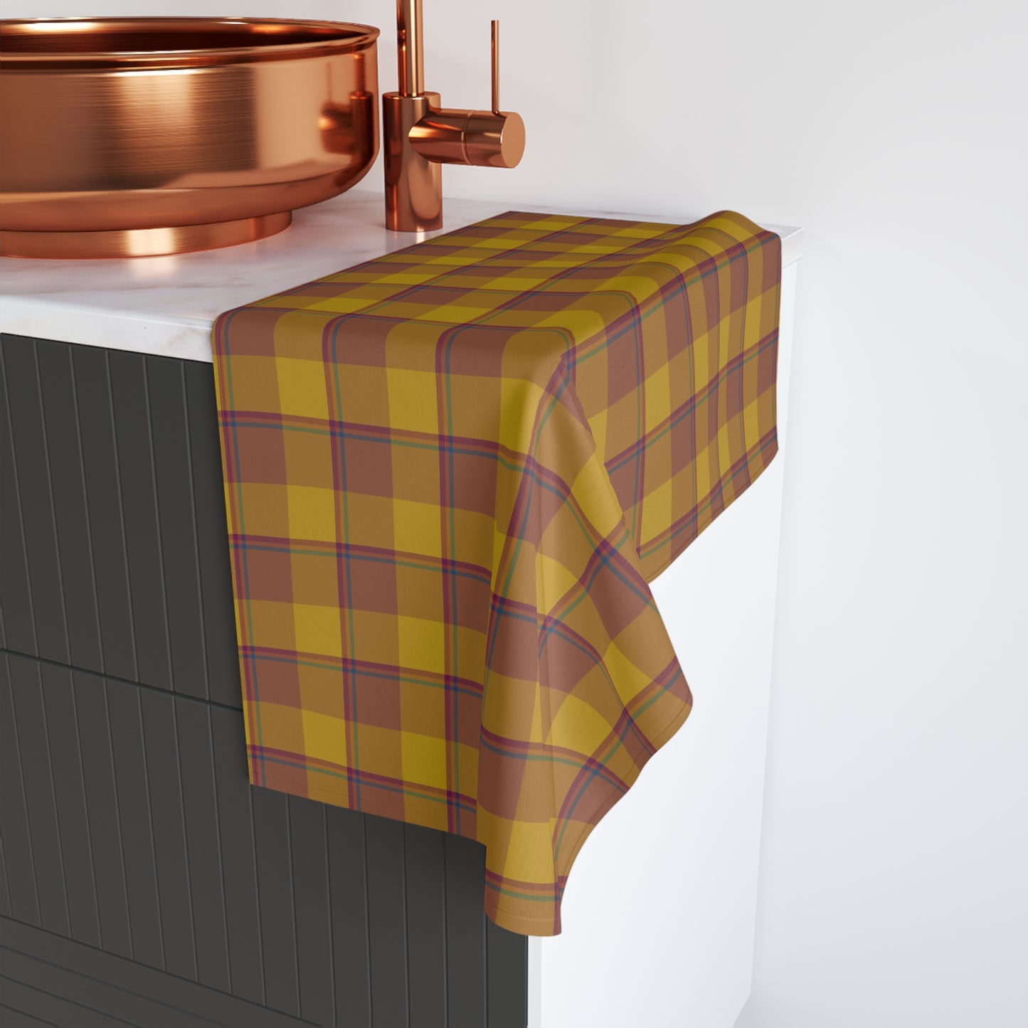 Cozy Plaid Hand Towel for Kitchen or Bathroom - Perfect for Fall Decor, Thanksgiving, Gift Ideas, Plaid Lover's Décor, Farmhouse Style