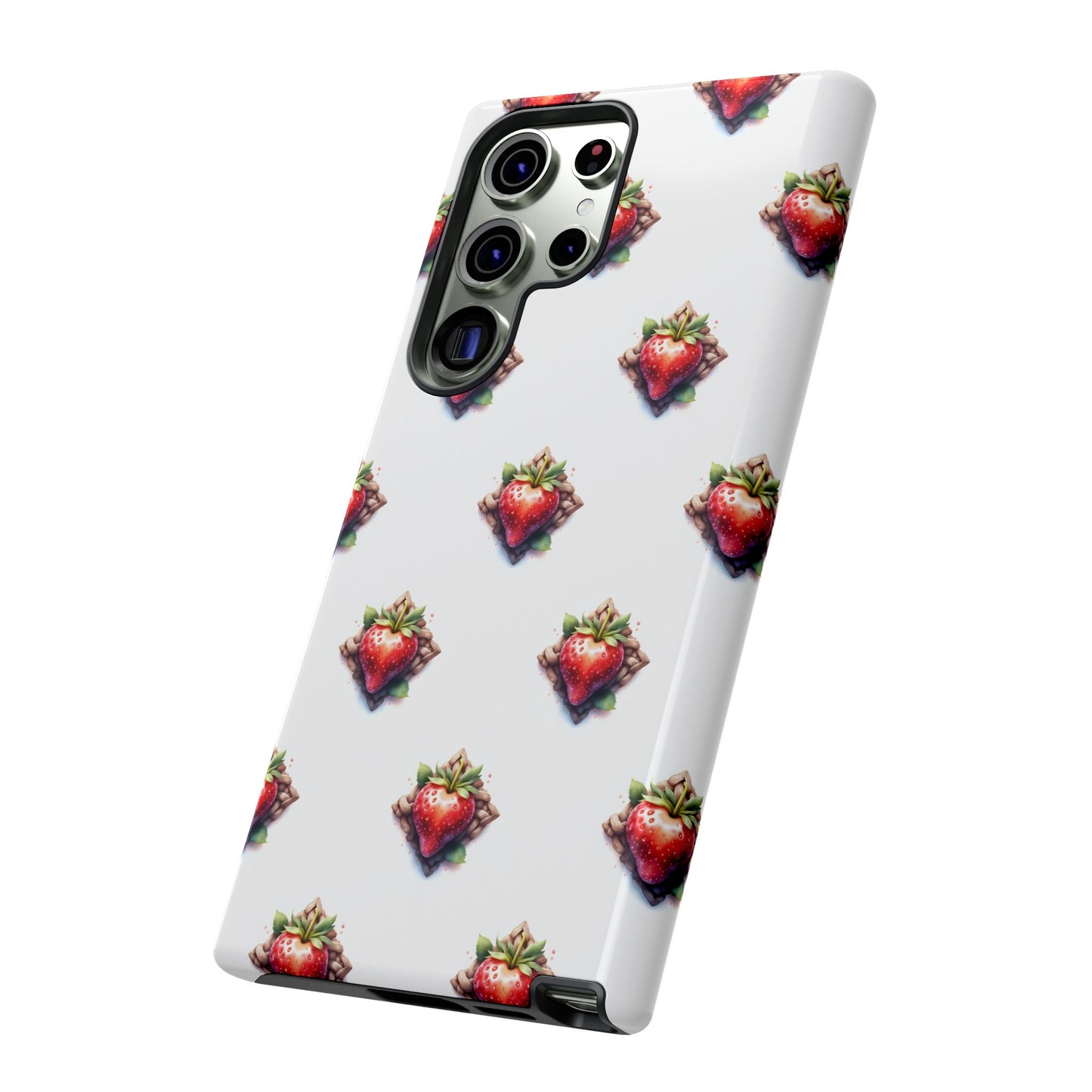 Strawberry Celtic Knot Phone Case, Cute Phone Cover, Gift for Her, Custom Smartphone Case, Funky Accessories, Valentine's Day Gift