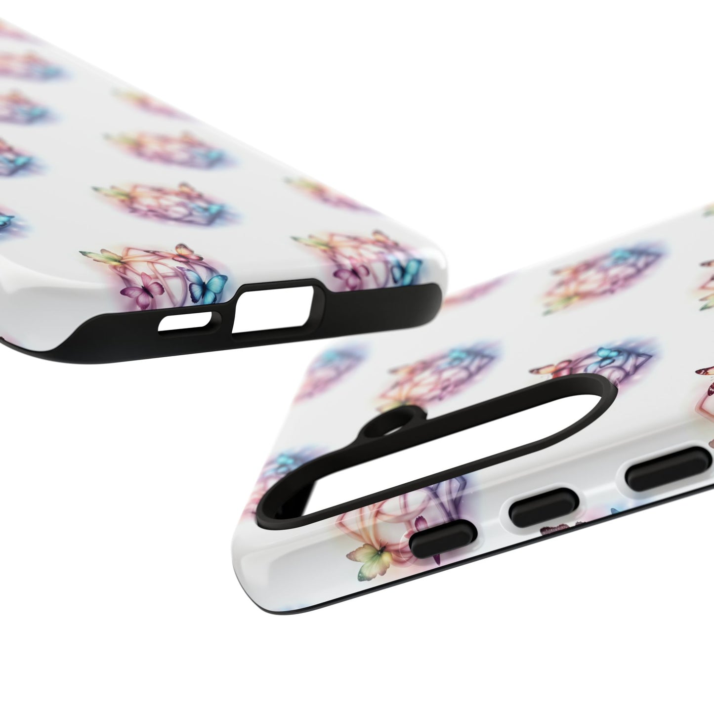 Colorful Butterflies Phone Case, Tough Cases, Cute Butterfly Lover Gift, Trendy Phone Cover, Nature Print Case