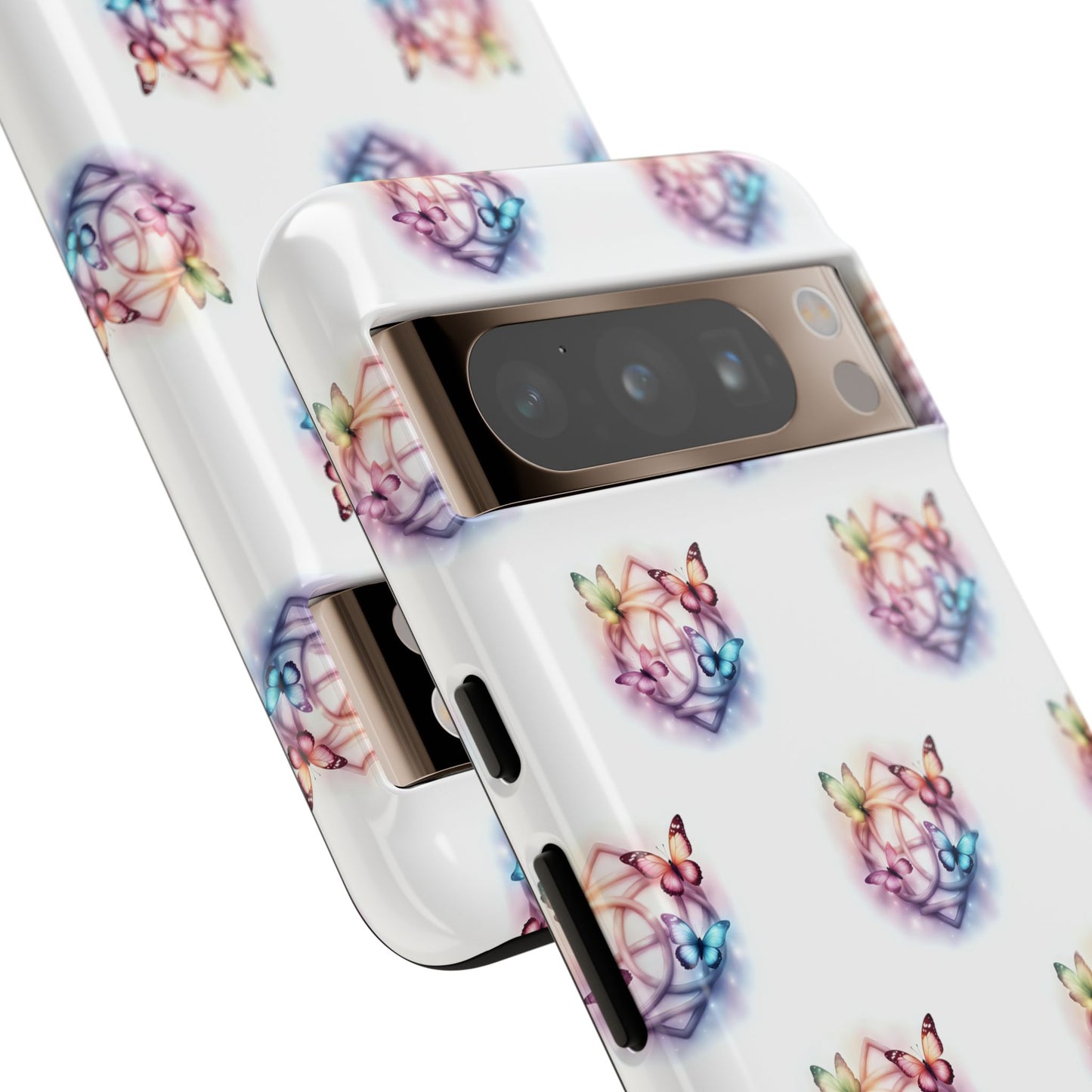 Colorful Butterflies Phone Case, Tough Cases, Cute Butterfly Lover Gift, Trendy Phone Cover, Nature Print Case