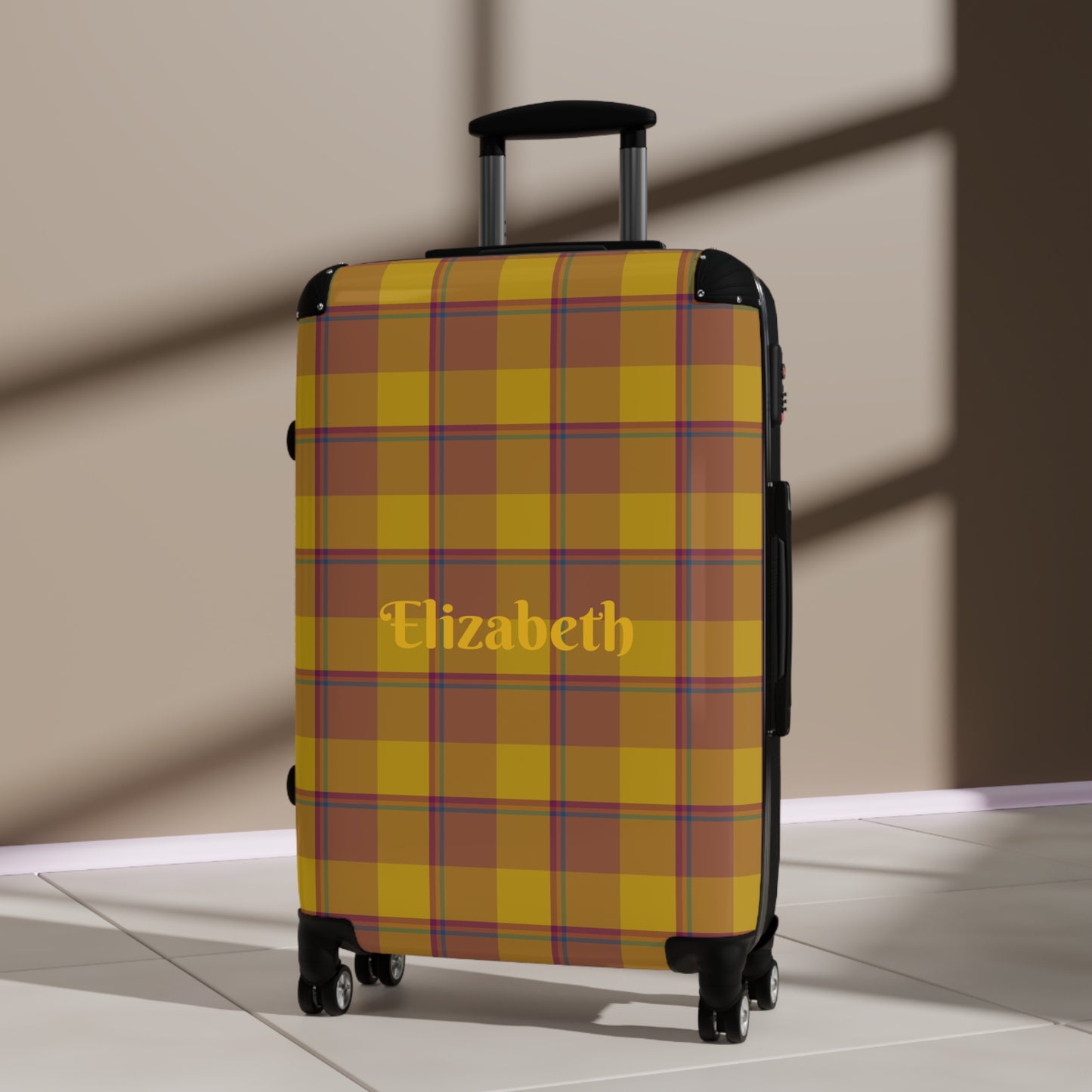 Personalized Checked Luggage, Custom Travel Bag, Durable Suitcase, Travel Essentials, Gift for Travelers, Vacation Gear - Celtic Scents