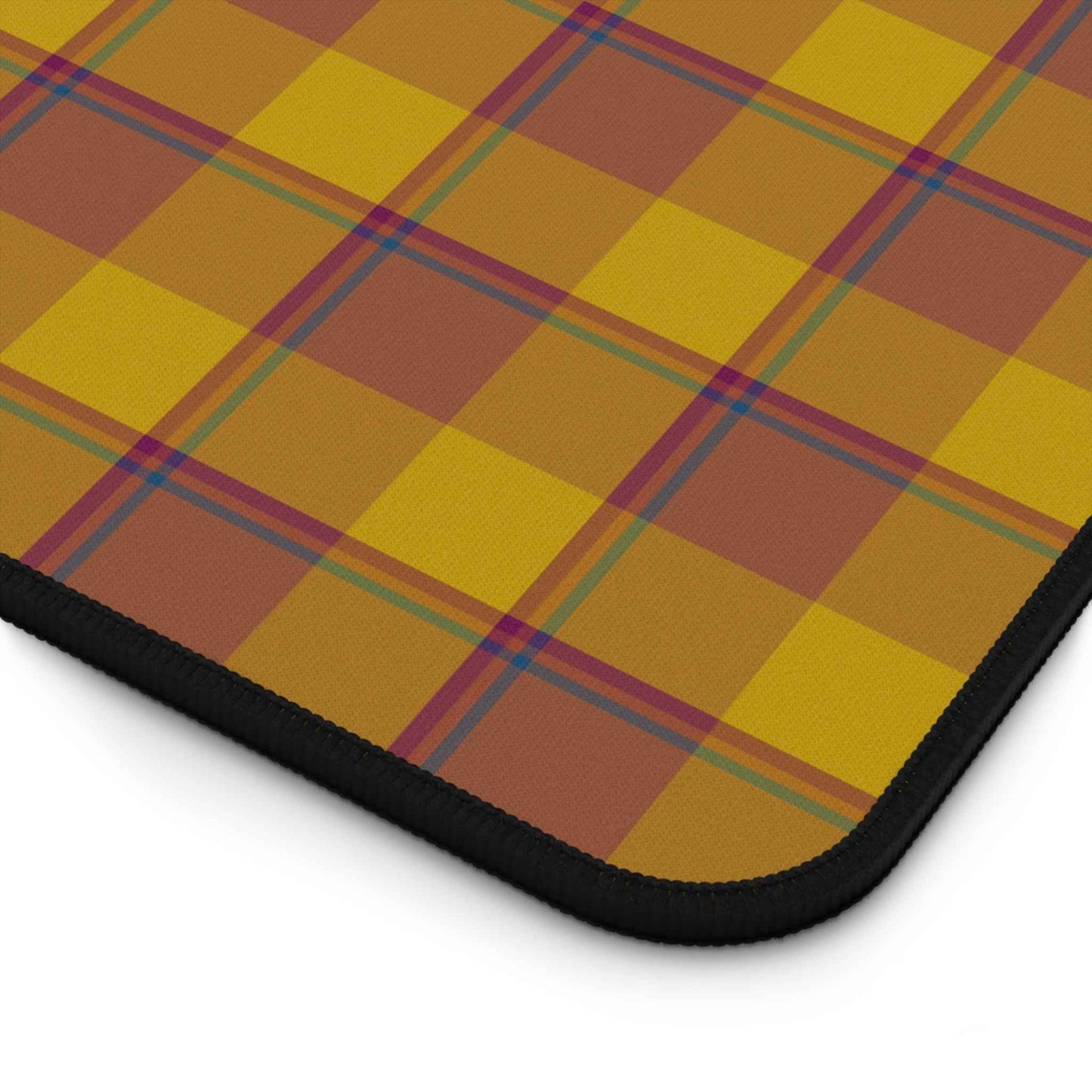Cozy Plaid Desk Mat for Home Office, Office Decor, Computer Mouse Pad, Studio Essentials, Work from Home Gift