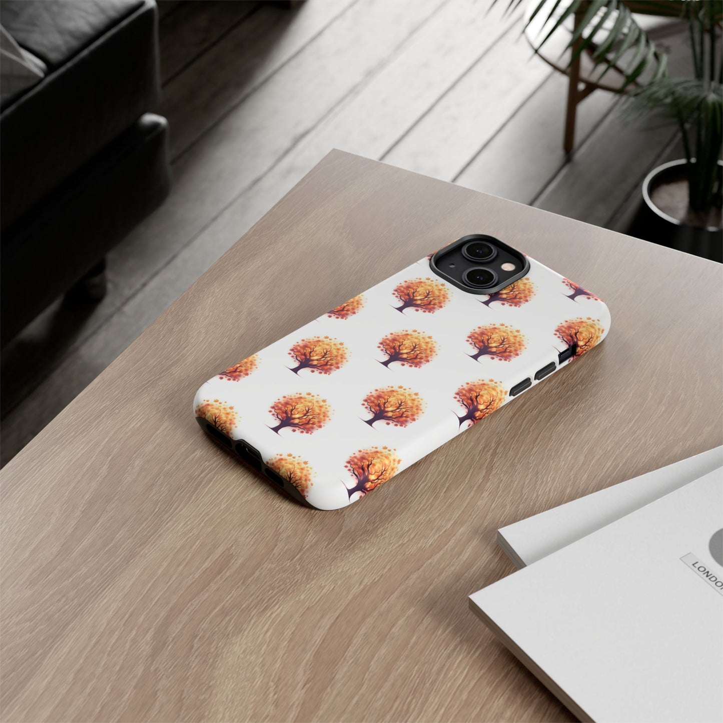 Autumn Tree Phone Case, Fall Phone Cover, Nature Inspired Case, Gift for Outdoorsy Friends, Seasonal Accessories, Eco-Friendly Phone Case