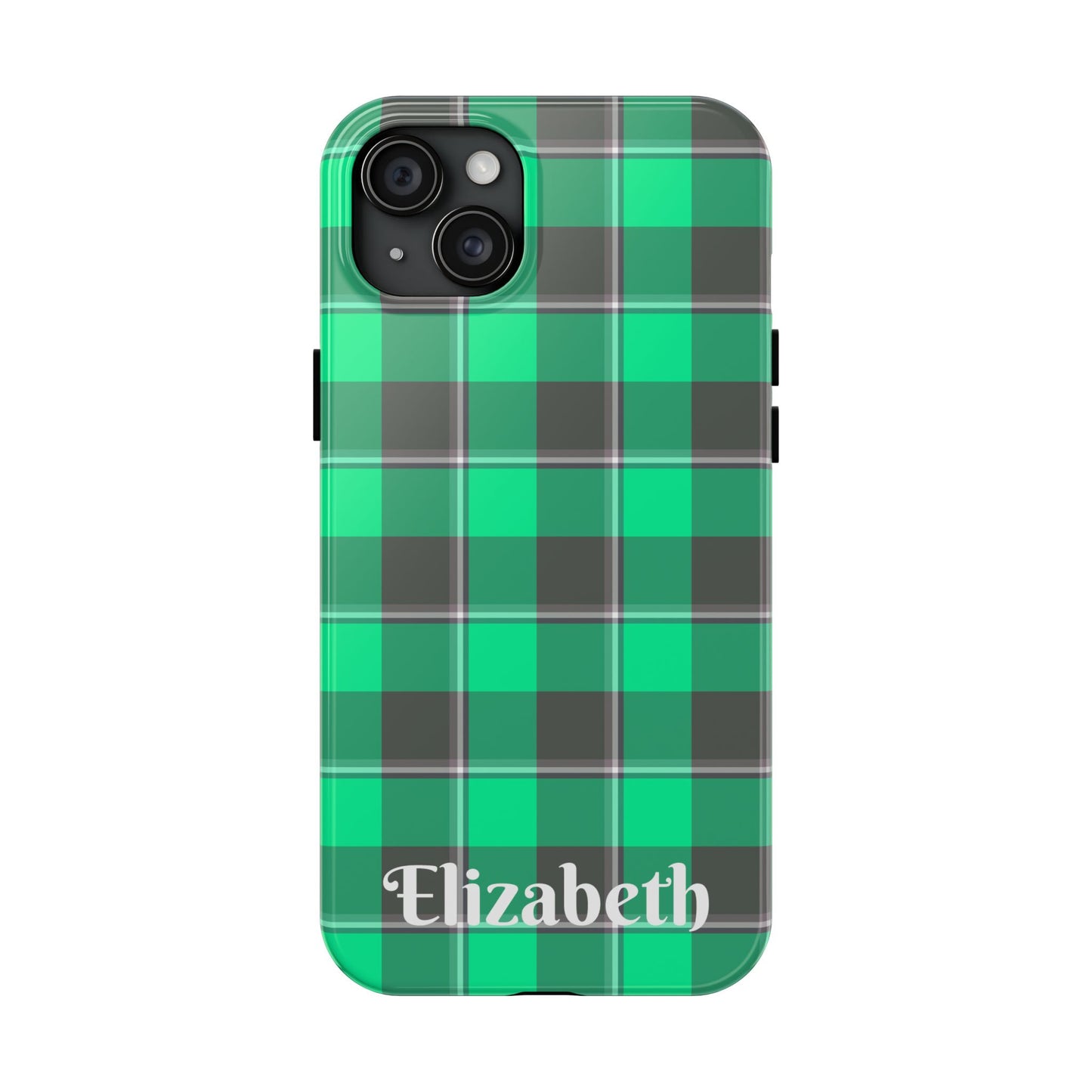 Personalized Plaid Tough Phone Case, Custom Phone Cover, Gifts for Her, Unique Cell Phone Case, Trendy Accessories, Holiday Gifts - Celtic Scents