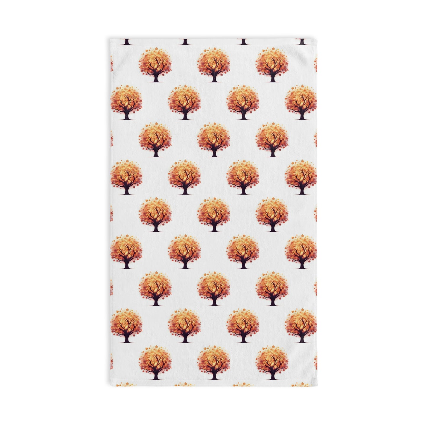 Autumn Tree Hand Towel, Cozy Home Decor, Fall Kitchen Accessory, Farmhouse Style Towel, Thanksgiving Gift Idea