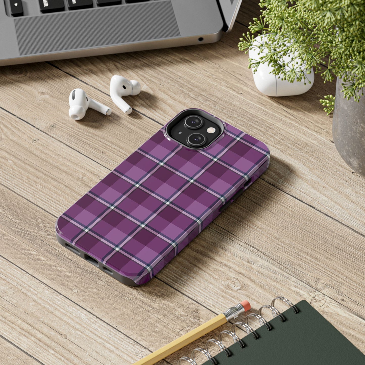 Plaid Tough Phone Case, Stylish Cell Phone Cover for All Occasions, Perfect Gift for Tech Lovers - Celtic Scents