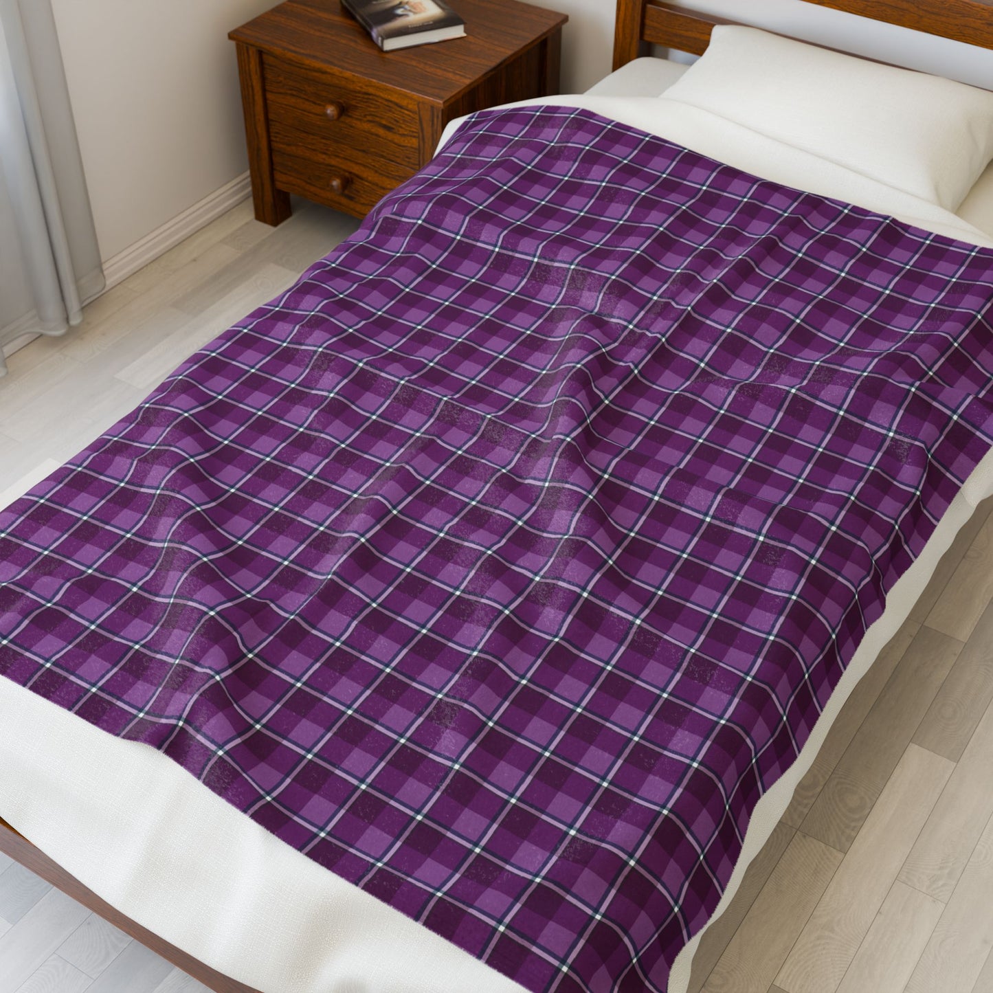 Cozy Plaid Velveteen Blanket | Soft Throw for Home Decor, Perfect Gift for Comfort Lovers, Ideal for Weddings & Holidays - Celtic Scents