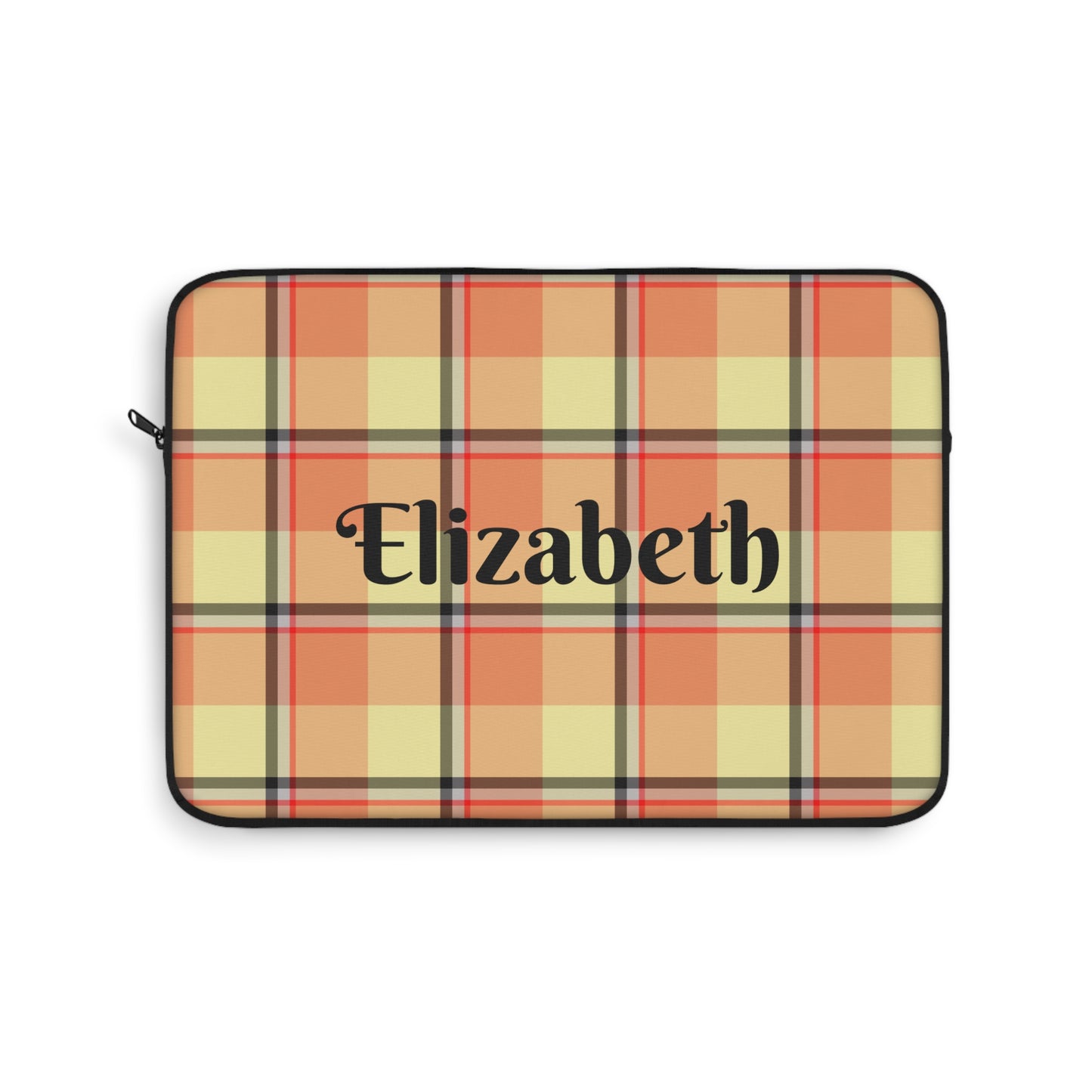 Personalized Laptop Sleeve, Custom Plaid Case, Tech Accessories, Stylish Computer Bag - Celtic Scents
