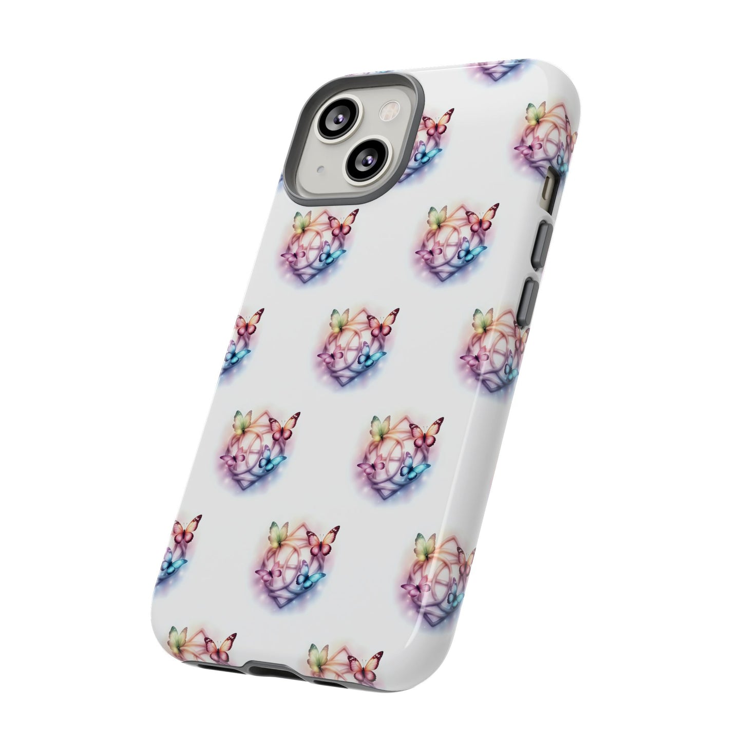 Colorful Butterflies Phone Case, Tough Cases, Cute Butterfly Lover Gift, Trendy Phone Cover, Nature Print Case