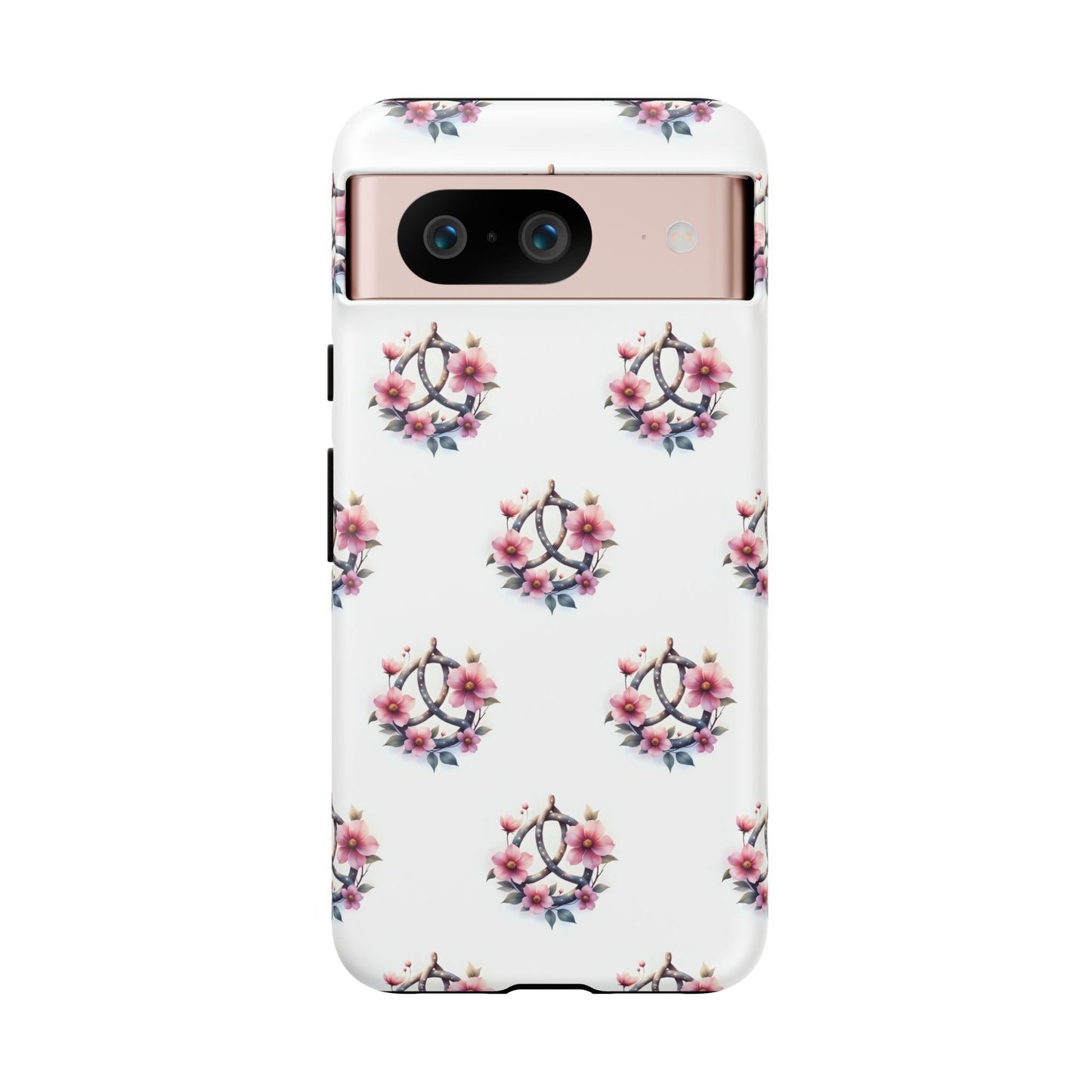 Floral Phone Case, Tough Phone Cover, Cute Protection for Mobile, Gift for Her, Celtic Knot Floral Pattern Case
