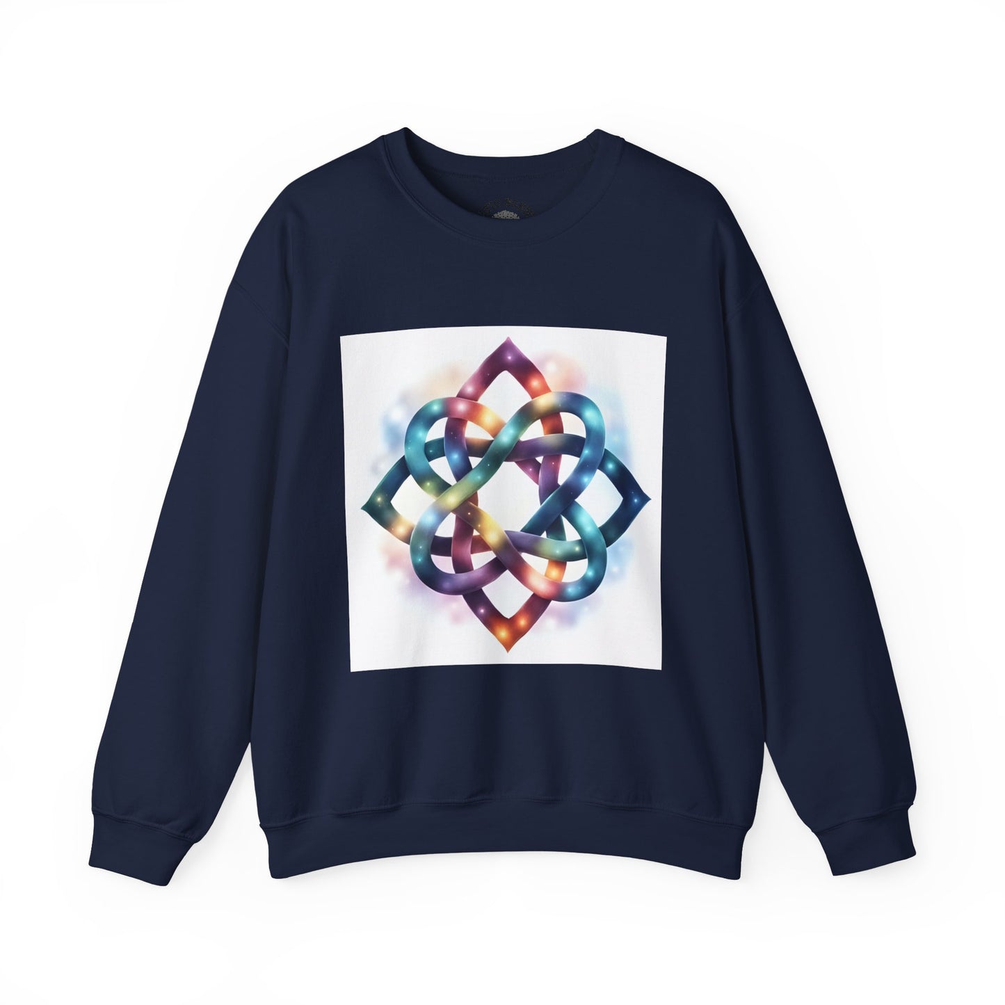 Colorful Infinity Knot Crewneck Sweatshirt | Cozy Unisex Sweatshirt for Every Occasion, Gift for Him, Her, Holidays, Casual Wear - Celtic Scents
