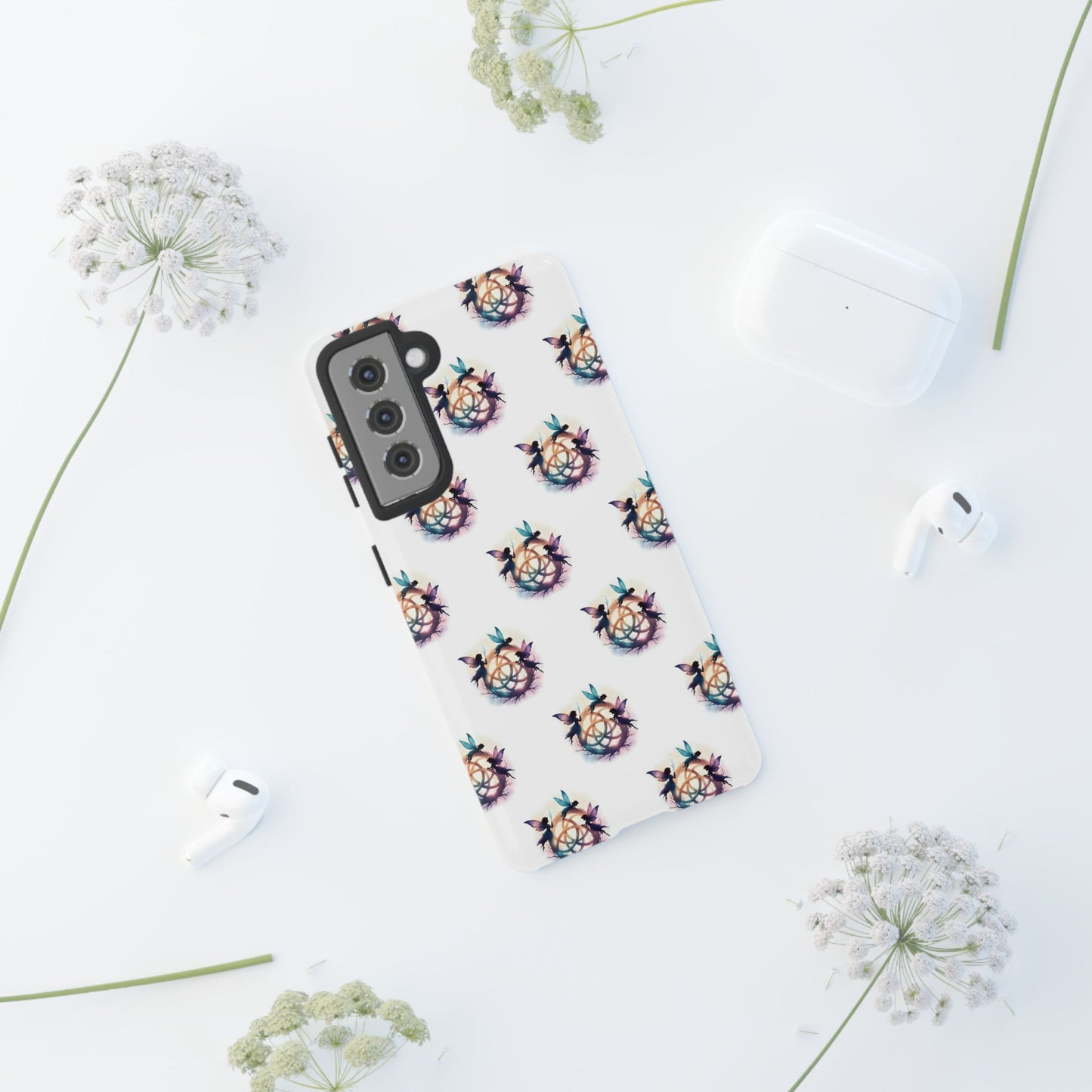 Tough Cases - Celtic Fairies Phone Case, Colorful Phone Cover, Fairy Lover Gift, Trendy Smartphone Accessory