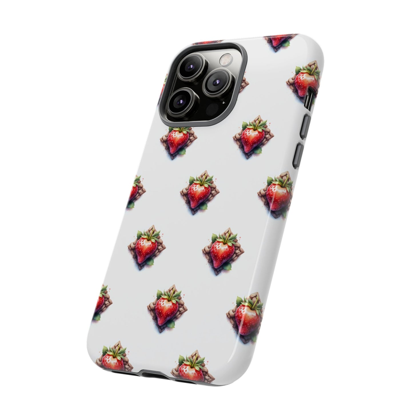 Strawberry Celtic Knot Phone Case, Cute Phone Cover, Gift for Her, Custom Smartphone Case, Funky Accessories, Valentine's Day Gift