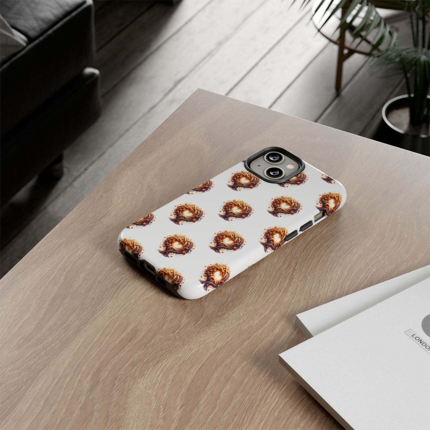 Stylish Phone Case, Tough Cases with Unique Design, Durable Smartphone Cover, Gift for Tech Lovers, Trendy Phone Accessory, Autumn Design