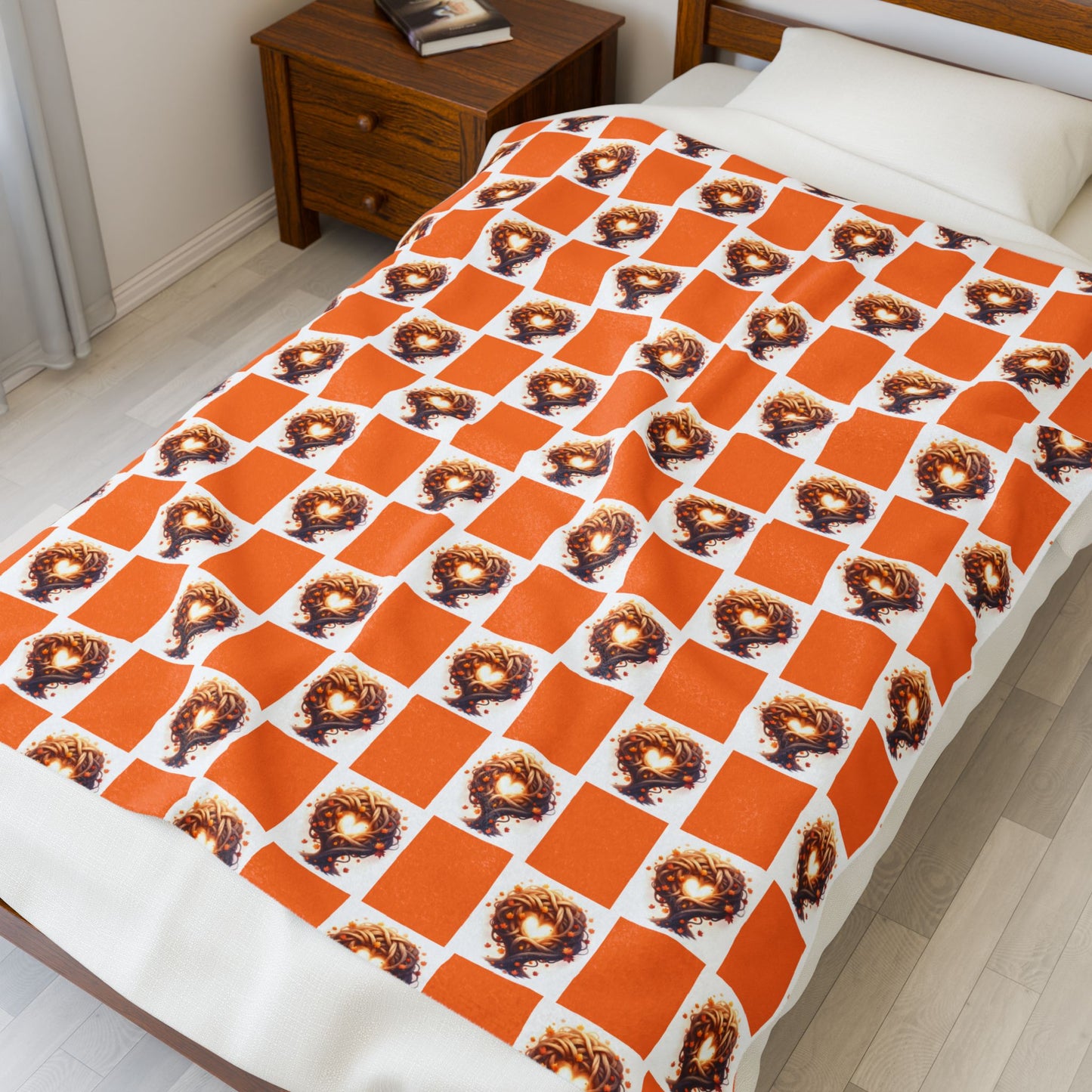 Autumn Tree Pattern Velveteen Plush Blanket, Cozy Home Decor, Gift for Nature Lovers, Bed Throw, Soft Warm Blanket for Kids - Celtic Scents