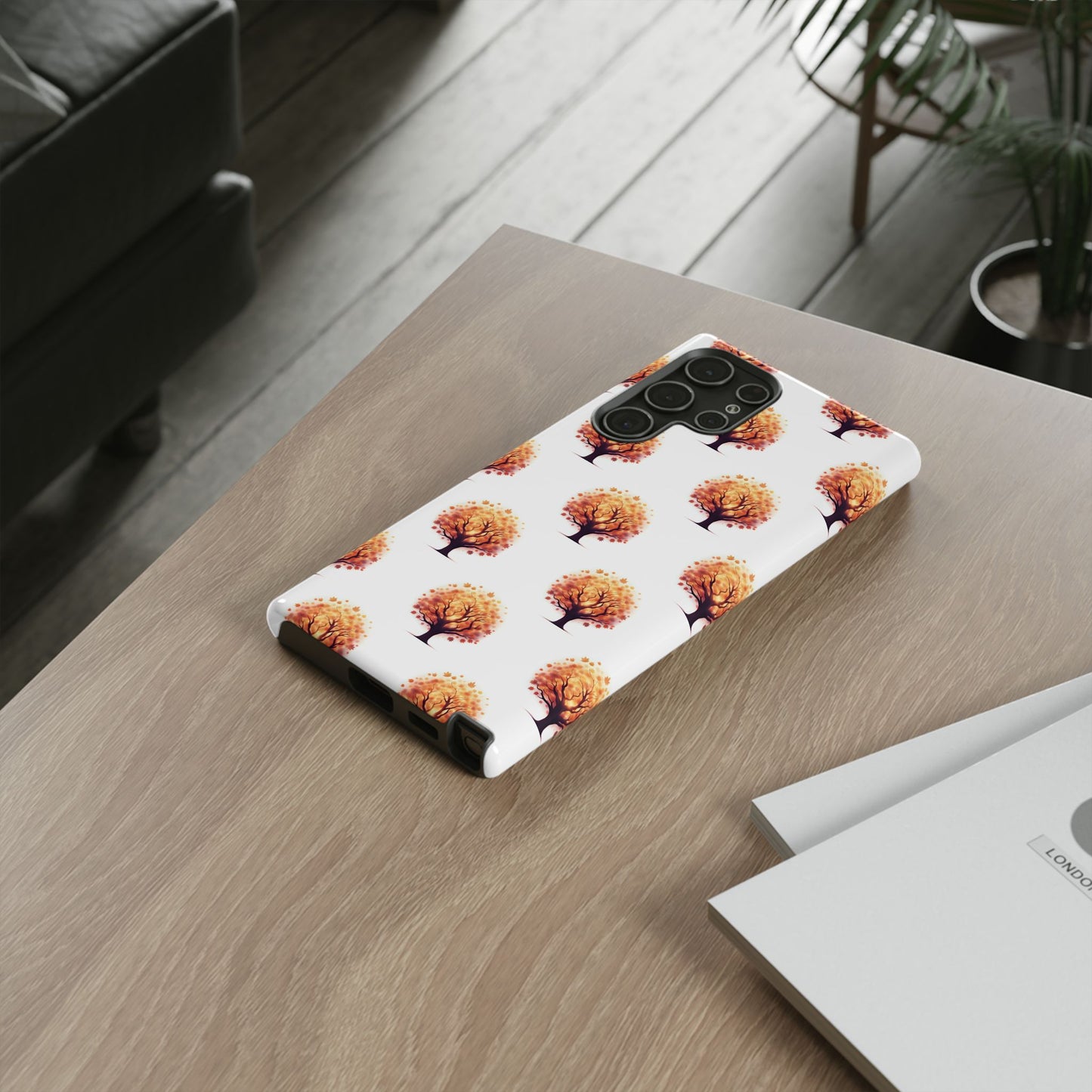 Autumn Tree Phone Case, Fall Phone Cover, Nature Inspired Case, Gift for Outdoorsy Friends, Seasonal Accessories, Eco-Friendly Phone Case