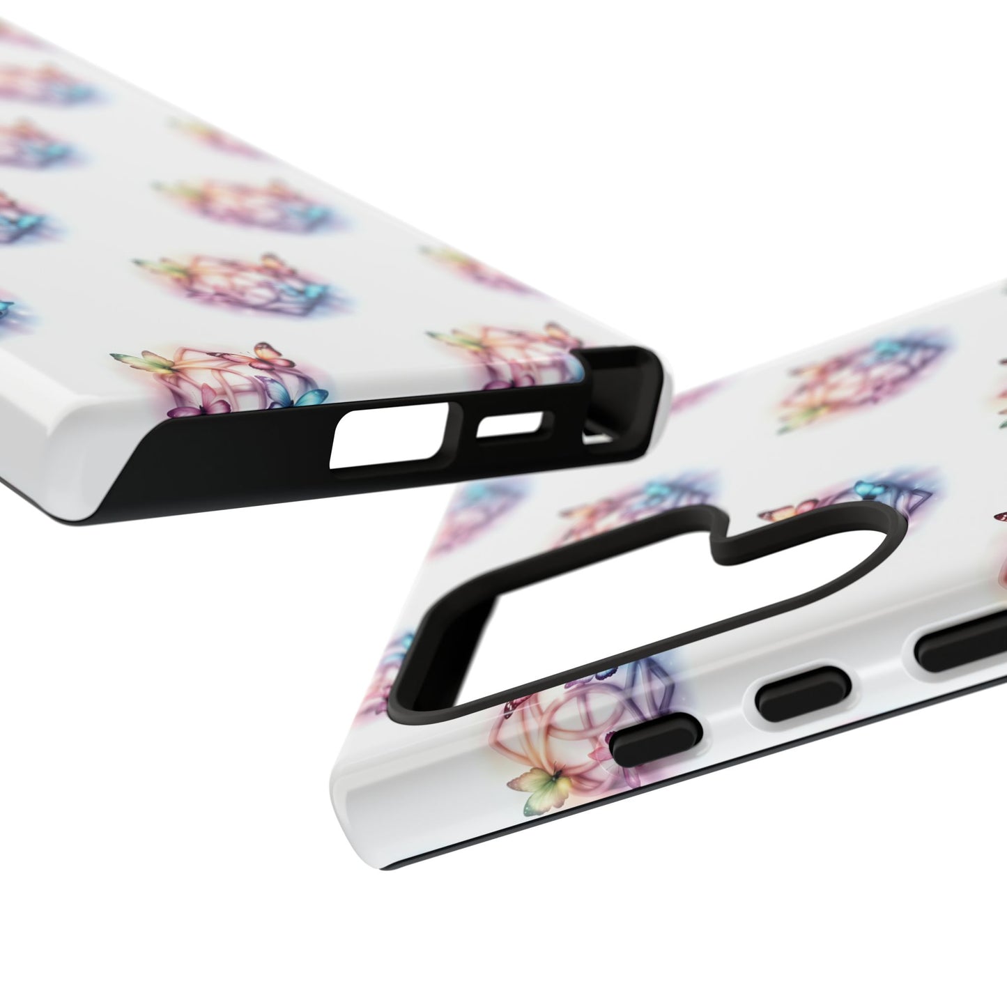 Colorful Butterflies Phone Case, Tough Cases, Cute Butterfly Lover Gift, Trendy Phone Cover, Nature Print Case
