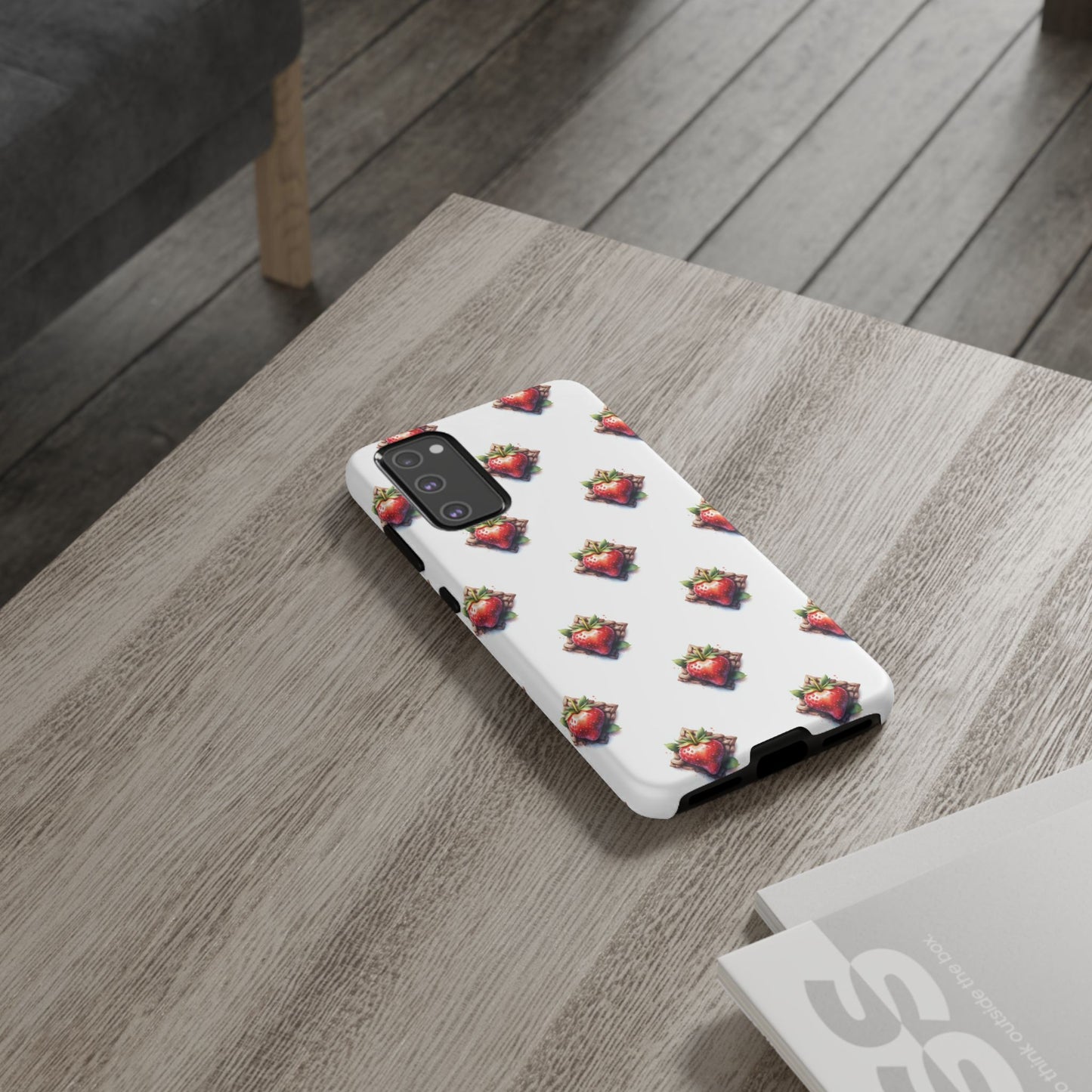 Strawberry Celtic Knot Phone Case, Cute Phone Cover, Gift for Her, Custom Smartphone Case, Funky Accessories, Valentine's Day Gift