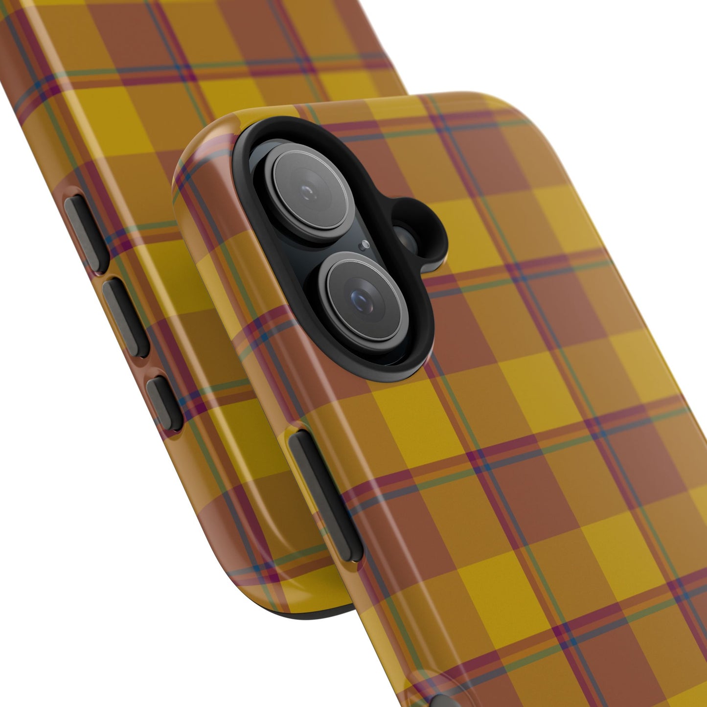Plaid Tough Phone Case, Durable Phone Cover, Fall Inspired Accessory, Gift for Her, Stylish Cell Phone Protector