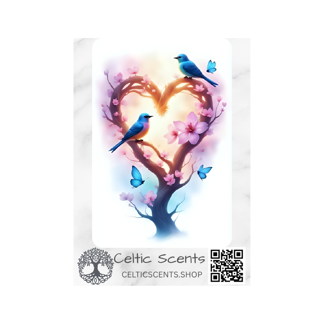 Celtic Knot Magnetic Bookmark, Laminated with Strong Magnet, Decorative Bookmarks (Heart Tree Birds Butterflies) - Celtic Scents
