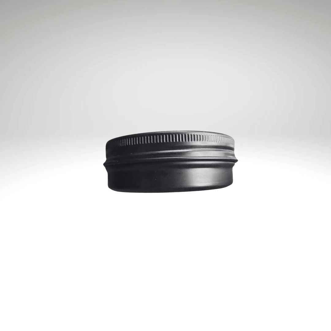 Solid Cologne 2 oz Handmade, Natural Beeswax and Coconut Oil Blend, Black Travel Tin