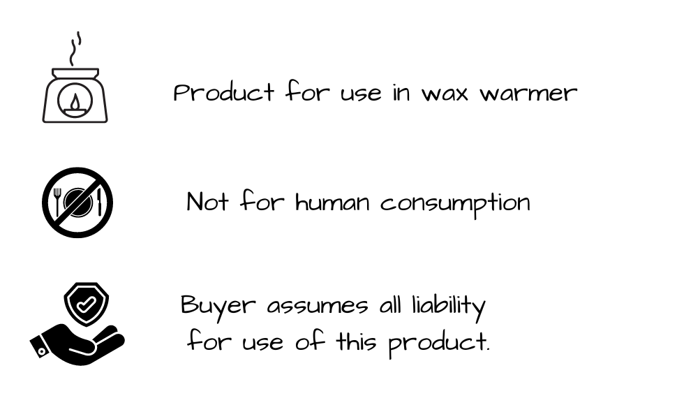 Celtic Scents natural soy wax melts designed for use in wax warmers with safety information