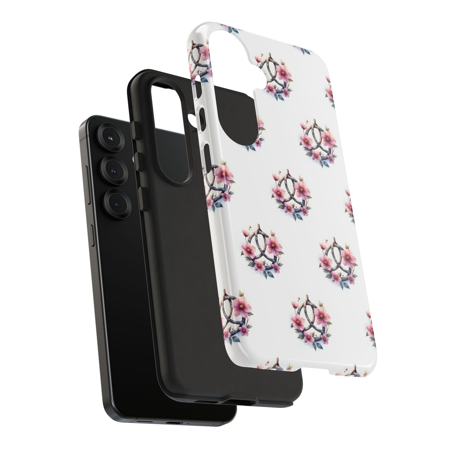 Floral Phone Case, Tough Phone Cover, Cute Protection for Mobile, Gift for Her, Celtic Knot Floral Pattern Case