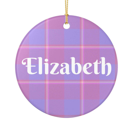 Personalized Ceramic Ornament, Custom Name Decoration, Holiday Gift, Unique Home Decor, Seasonal Ornament, Keepsake for Celebrations