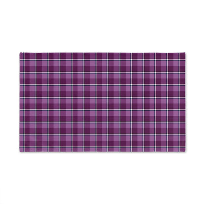 Purple Plaid Hand Towel, Cozy Bathroom Decor, Stylish Kitchen Towel, Farmhouse Accessories, Gift for Homeowner