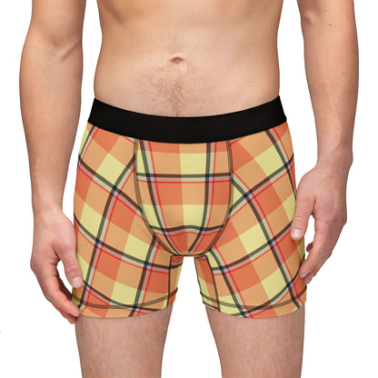 Plaid Men's Boxers, Comfortable Boxers, Trendy Loungewear, Stylish Underwear, Unique Gift for Him, Everyday Essentials - Celtic Scents