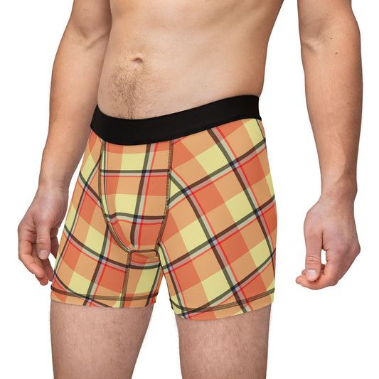 Plaid Men's Boxers, Comfortable Boxers, Trendy Loungewear, Stylish Underwear, Unique Gift for Him, Everyday Essentials - Celtic Scents
