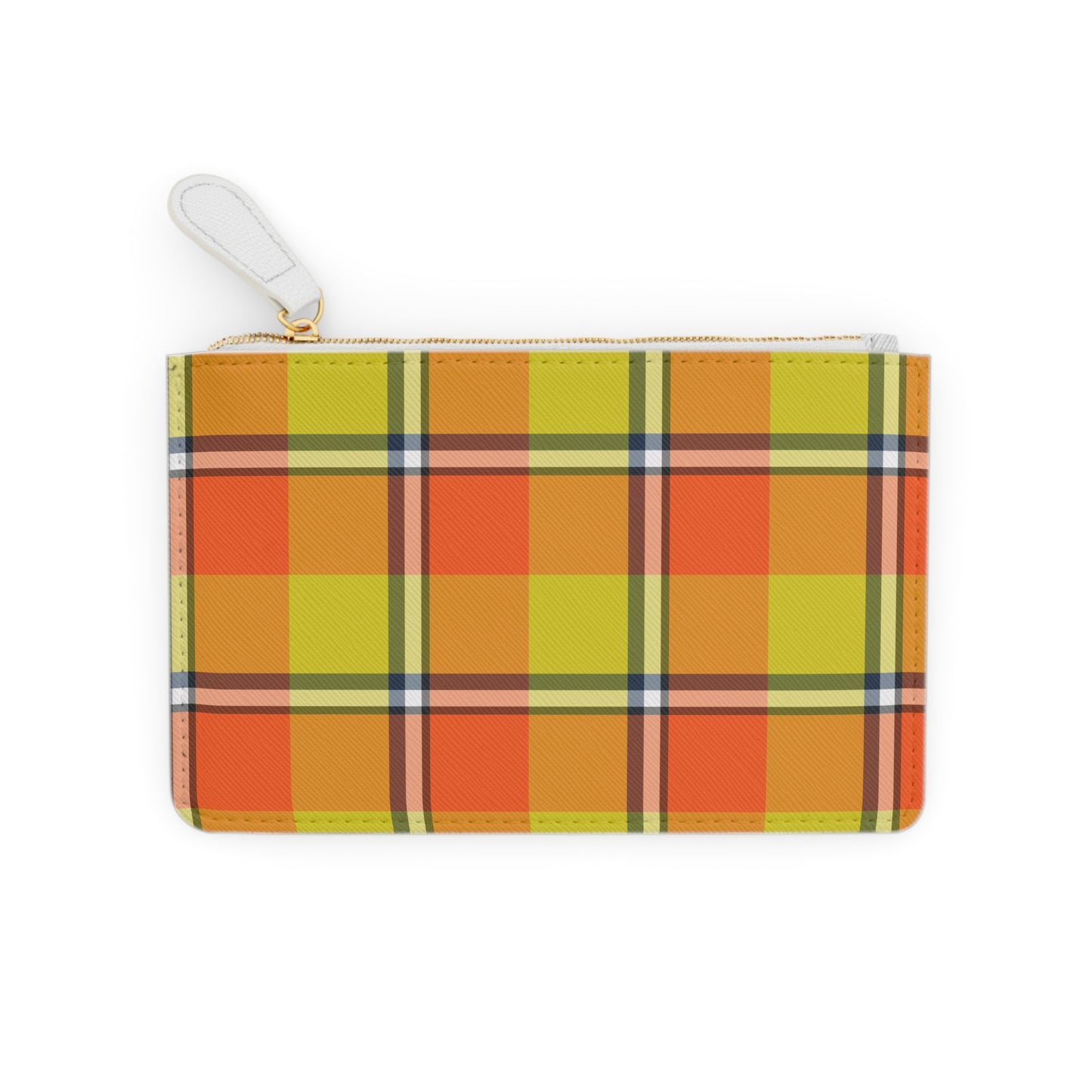 Personalized Plaid Mini Clutch Bag, Fall Fashion Accessory, Custom Pouch, Gift for Her, Stylish Wallet, Everyday Use - Celtic Scents