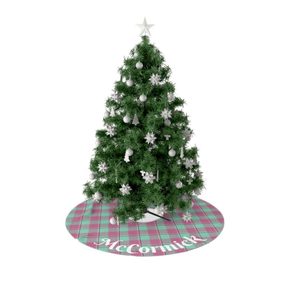 Festive Christmas Tree Skirt, Personalized Holiday Decoration, Plaid Tree Decor, Cozy Seasonal Accent - Celtic Scents