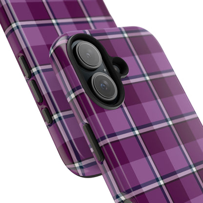 Plaid Tough Phone Case, Stylish Cell Phone Cover for All Occasions, Perfect Gift for Tech Lovers