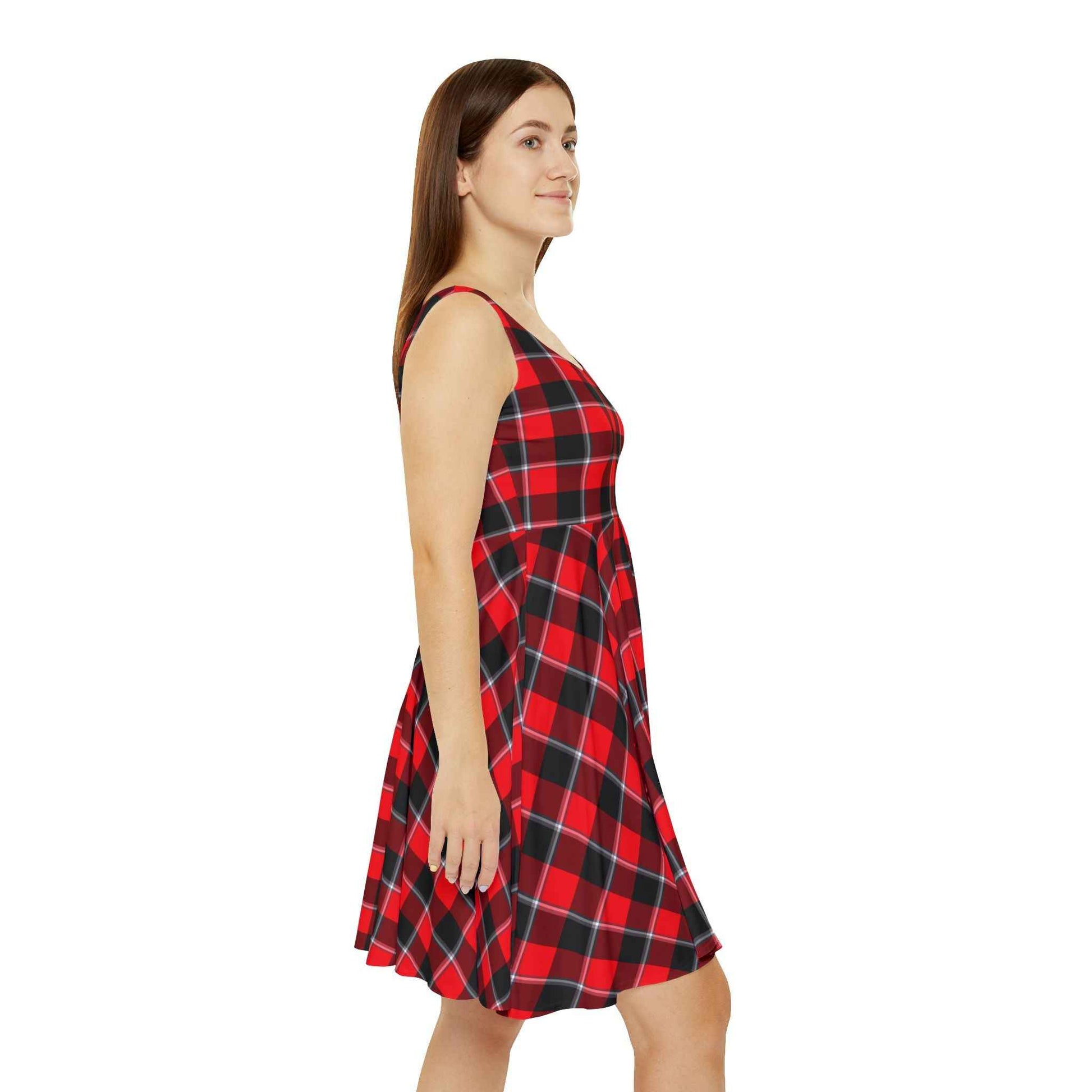Chic Plaid Skater Dress, Casual Summer Style, Perfect for Parties and Picnics, Trendy Women's Fashion, Ideal Gift for Her