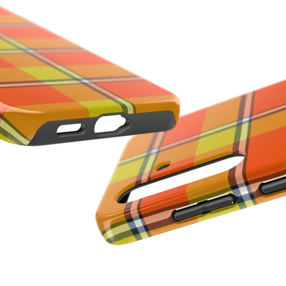 Vibrant Autumn Plaid Phone Case | Tough Phone Protector, Colorful Tech Accessory, Stylish Gift for Him/Her, Fun Birthday Present, Trendy - Celtic Scents