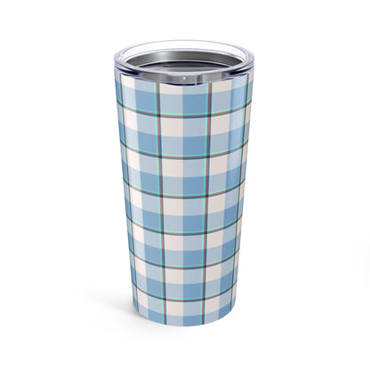 Blue Plaid Tumbler 20oz - Stylish Travel Mug for Hot & Cold Drinks, Perfect Gift for Birthdays, Holidays, Outdoor Adventures - Celtic Scents