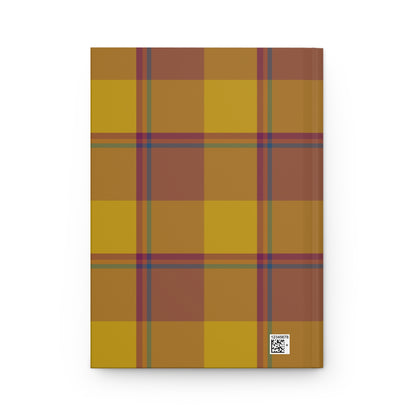 Stylish Personalized Hardcover Journal, Plaid Notebook, Custom Gift for Writers, Planners, Students, Everyday Use - Celtic Scents