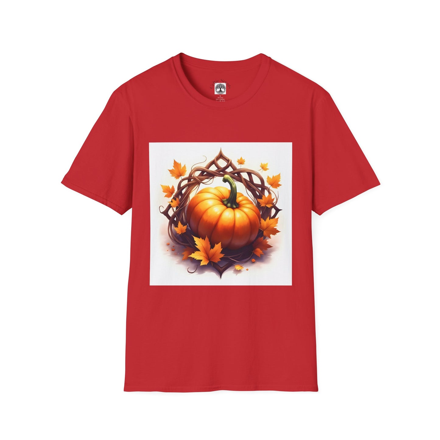 Autumn Pumpkin T-Shirt, Fall Tee, Halloween Shirt, Harvest Apparel, Thanksgiving Gift, Cozy Unisex Top - Celtic Scents