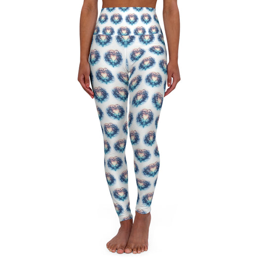 Bohemian High Waisted Yoga Leggings, Comfortable Workout Pants, Festival Attire, Activewear for Yoga and Fitness, Unique Gift for Her - Celtic Scents