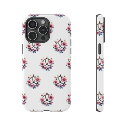 Floral Phone Case, Tough Phone Cover, Cute Protection for Mobile, Gift for Her, Celtic Knot Floral Pattern Case