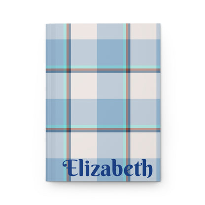 Personalized Plaid Hardcover Journal, Perfect Gift for Writers, Students & Planners, Customizable Journal - Celtic Scents