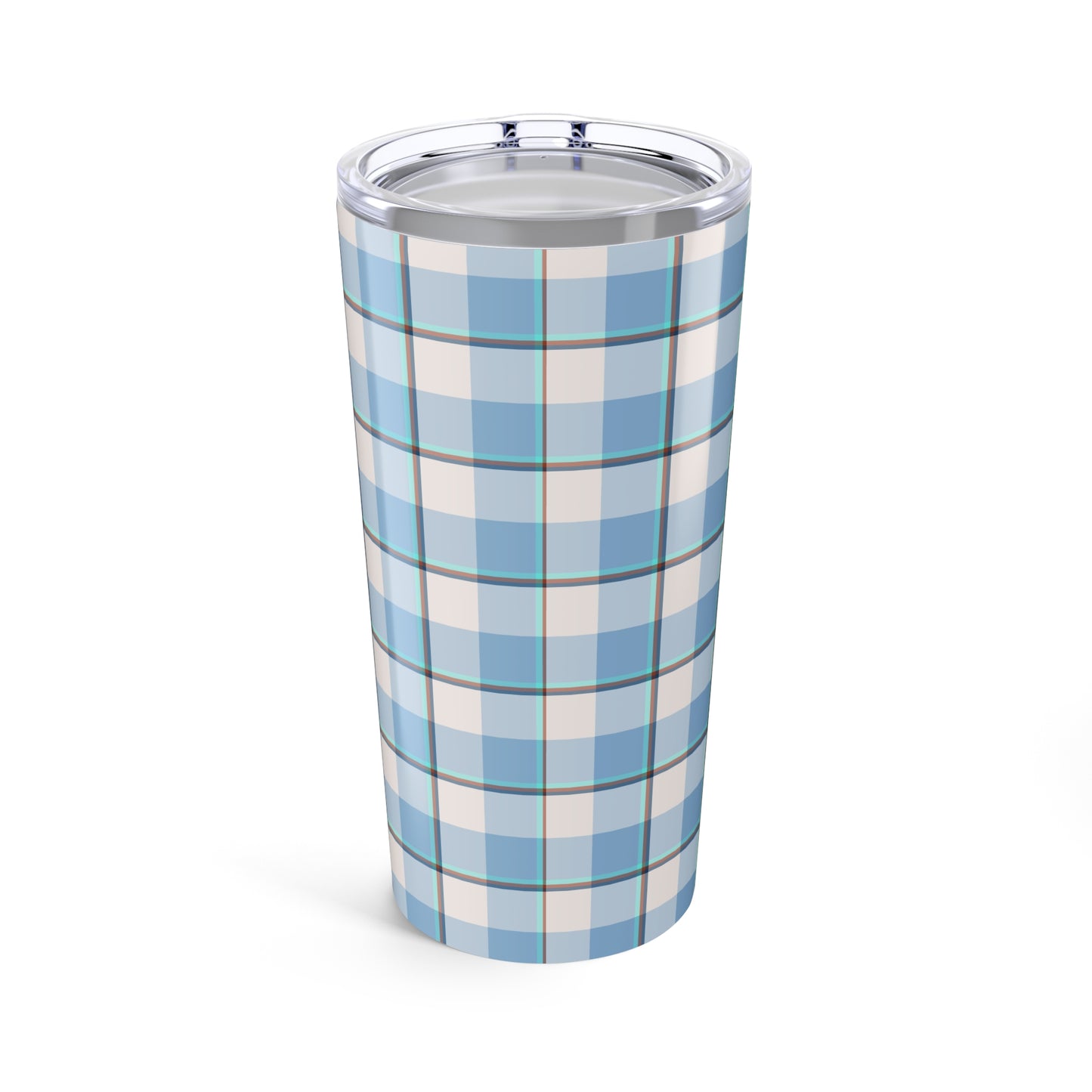 Blue Plaid Tumbler 20oz - Stylish Travel Mug for Hot & Cold Drinks, Perfect Gift for Birthdays, Holidays, Outdoor Adventures - Celtic Scents