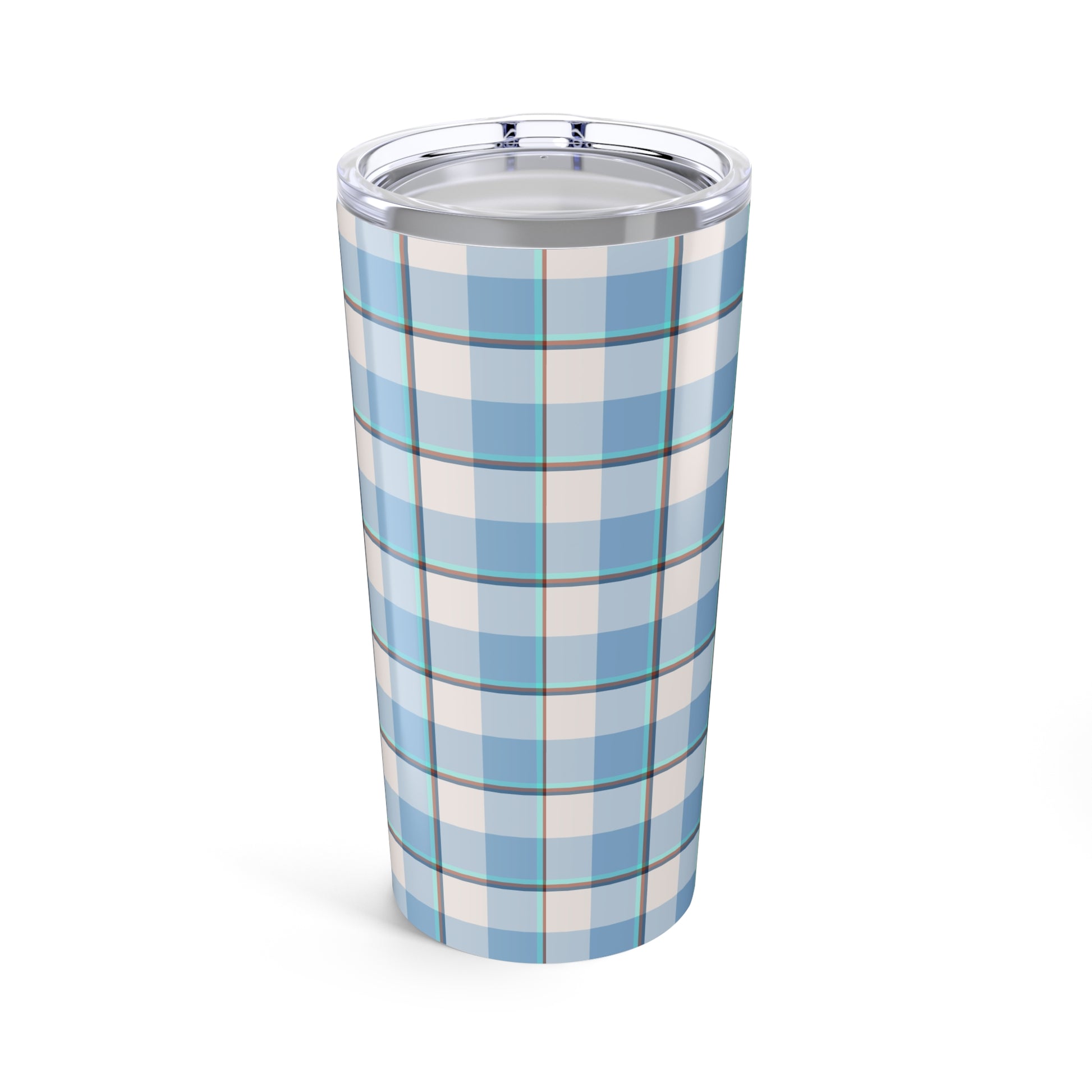 Blue Plaid Tumbler 20oz - Stylish Travel Mug for Hot & Cold Drinks, Perfect Gift for Birthdays, Holidays, Outdoor Adventures - Celtic Scents