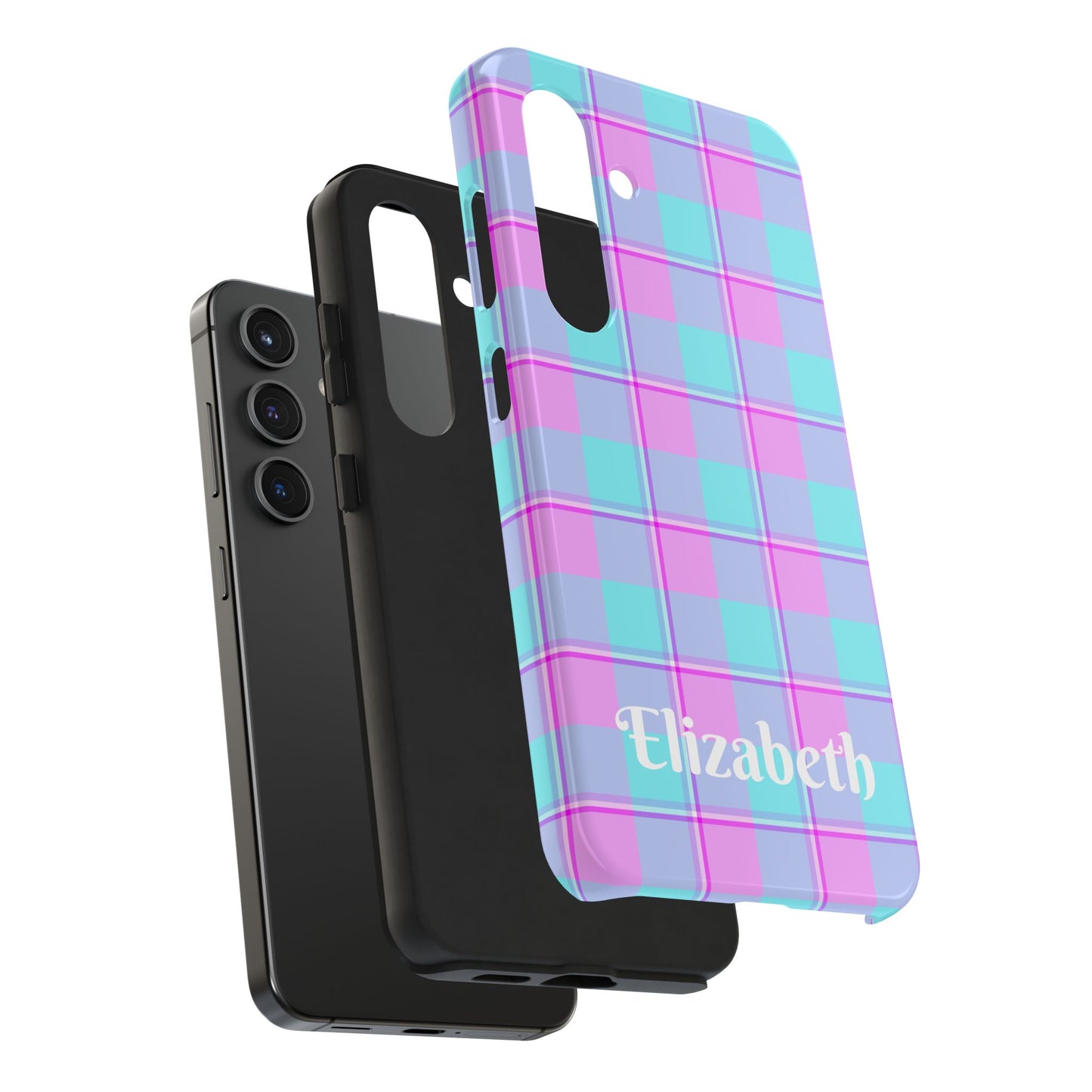 Personalized Plaid Phone Cases for Trendy Protection, Customizable Phone Covers, Durable Cases