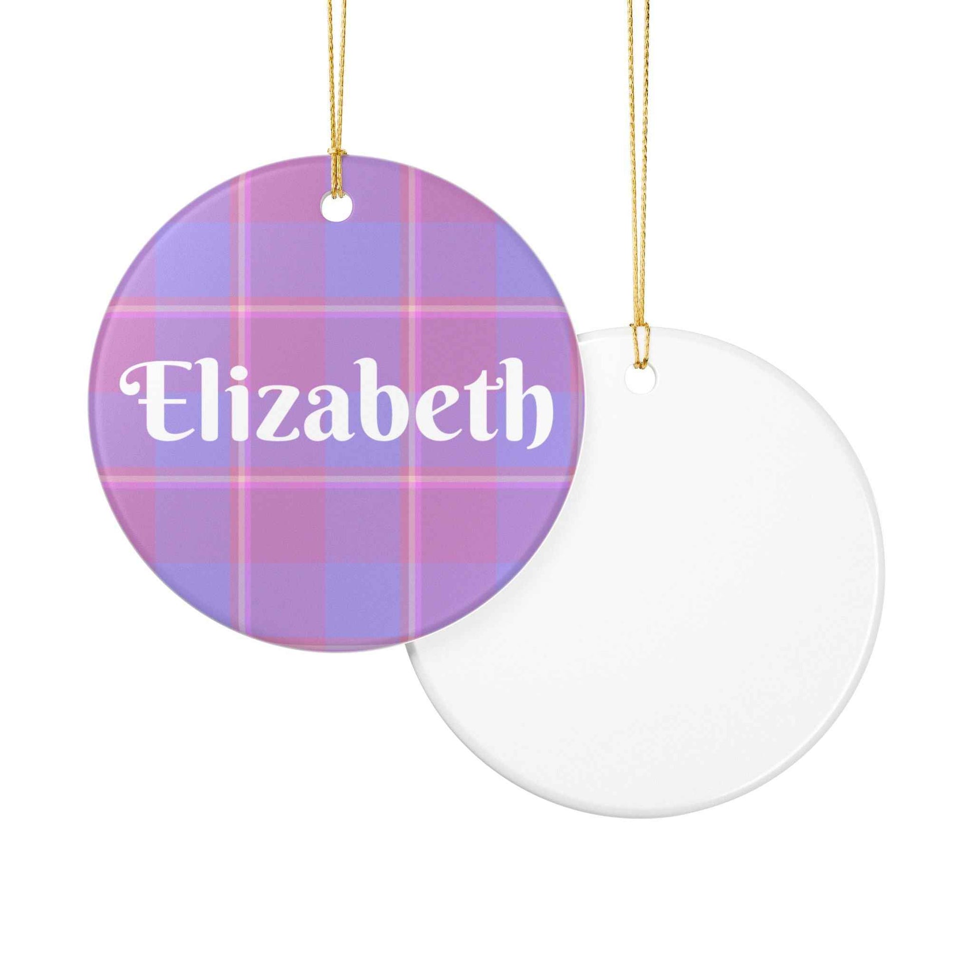 Personalized Ceramic Ornament, Custom Name Decoration, Holiday Gift, Unique Home Decor, Seasonal Ornament, Keepsake for Celebrations