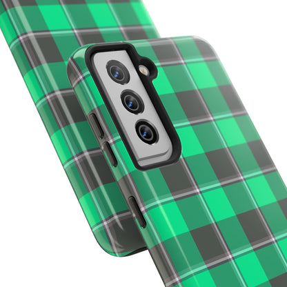 Personalized Plaid Tough Phone Case, Custom Phone Cover, Gifts for Her, Unique Cell Phone Case, Trendy Accessories, Holiday Gifts