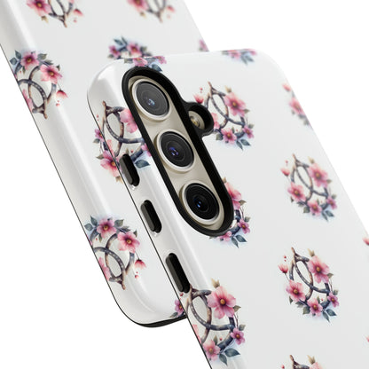 Floral Phone Case, Tough Phone Cover, Cute Protection for Mobile, Gift for Her, Celtic Knot Floral Pattern Case