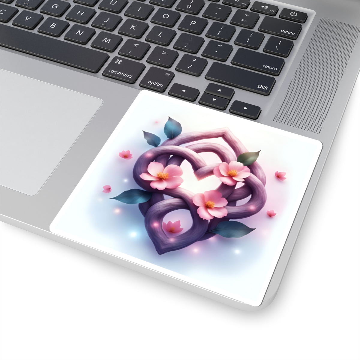 Celtic Knot Florals & Hearts Kiss-Cut Stickers, Romantic Decor, Love Gifts, Spring Aesthetic, Laptop Stickers, Floral Art - Celtic Scents