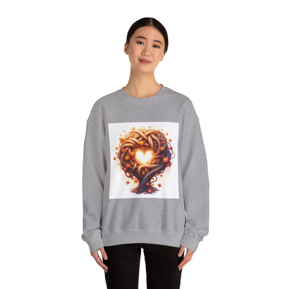 Heart Tree Crewneck Sweatshirt, Cozy Love Sweatshirt, Unisex Gift for Loved Ones, Fall Fashion, Nature-Inspired Apparel - Celtic Scents